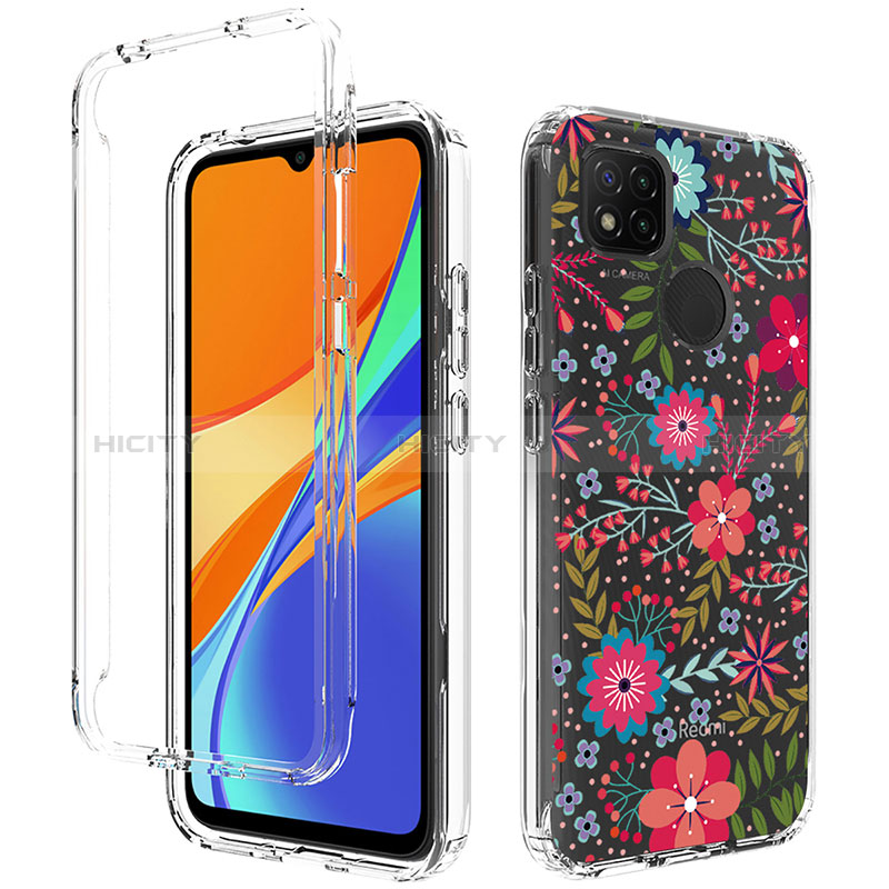 Coque Ultra Fine Transparente Souple Housse Etui 360 Degres Avant et Arriere pour Xiaomi POCO C31 Rouge Plus