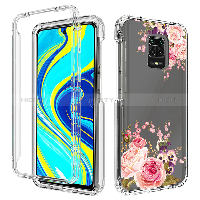 Coque Ultra Fine Transparente Souple Housse Etui 360 Degres Avant et Arriere pour Xiaomi Poco M2 Pro Or Rose Plus