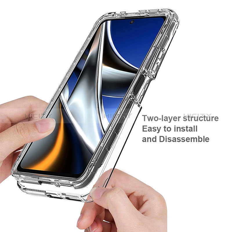 Coque Ultra Fine Transparente Souple Housse Etui 360 Degres Avant et Arriere pour Xiaomi Poco X4 Pro 5G Clair Plus