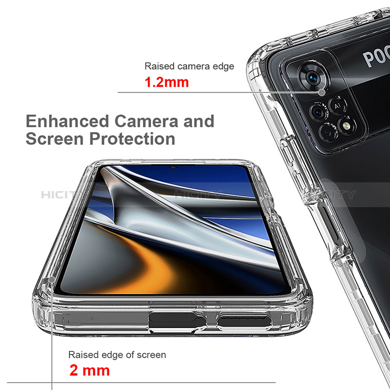 Coque Ultra Fine Transparente Souple Housse Etui 360 Degres Avant et Arriere pour Xiaomi Poco X4 Pro 5G Clair Plus