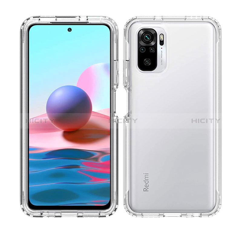 Coque Ultra Fine Transparente Souple Housse Etui 360 Degres Avant et Arriere pour Xiaomi Redmi Note 10 4G Clair Plus