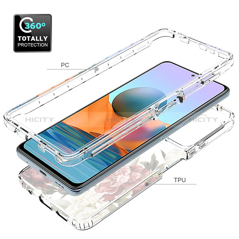 Coque Ultra Fine Transparente Souple Housse Etui 360 Degres Avant et Arriere pour Xiaomi Redmi Note 10 Pro 4G Plus