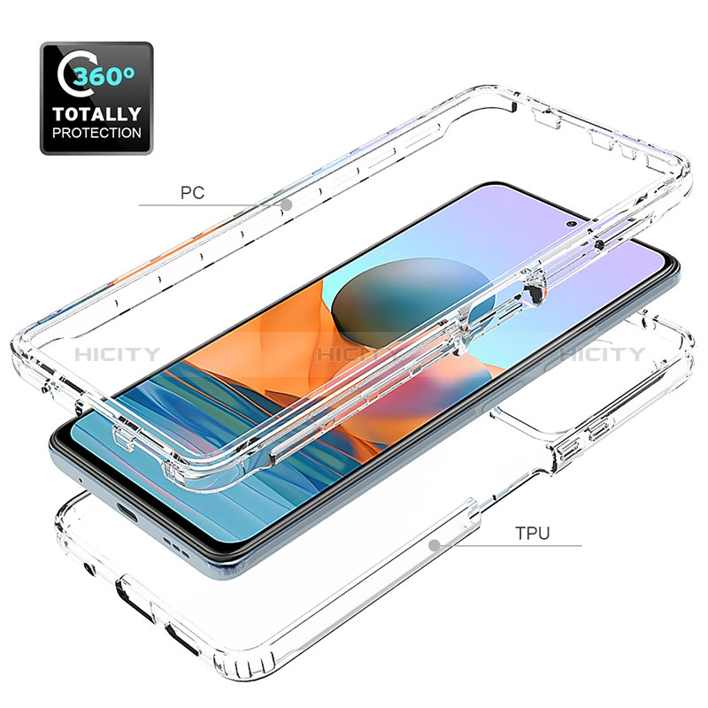 Coque Ultra Fine Transparente Souple Housse Etui 360 Degres Avant et Arriere pour Xiaomi Redmi Note 10 Pro Max Clair Plus