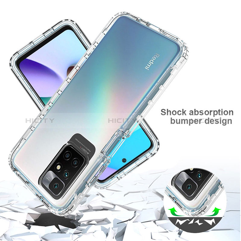 Coque Ultra Fine Transparente Souple Housse Etui 360 Degres Avant et Arriere pour Xiaomi Redmi Note 11 4G (2021) Clair Plus