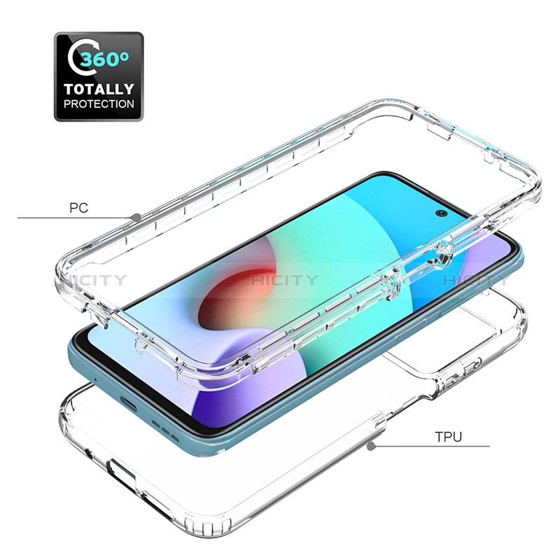 Coque Ultra Fine Transparente Souple Housse Etui 360 Degres Avant et Arriere pour Xiaomi Redmi Note 11 4G (2021) Clair Plus