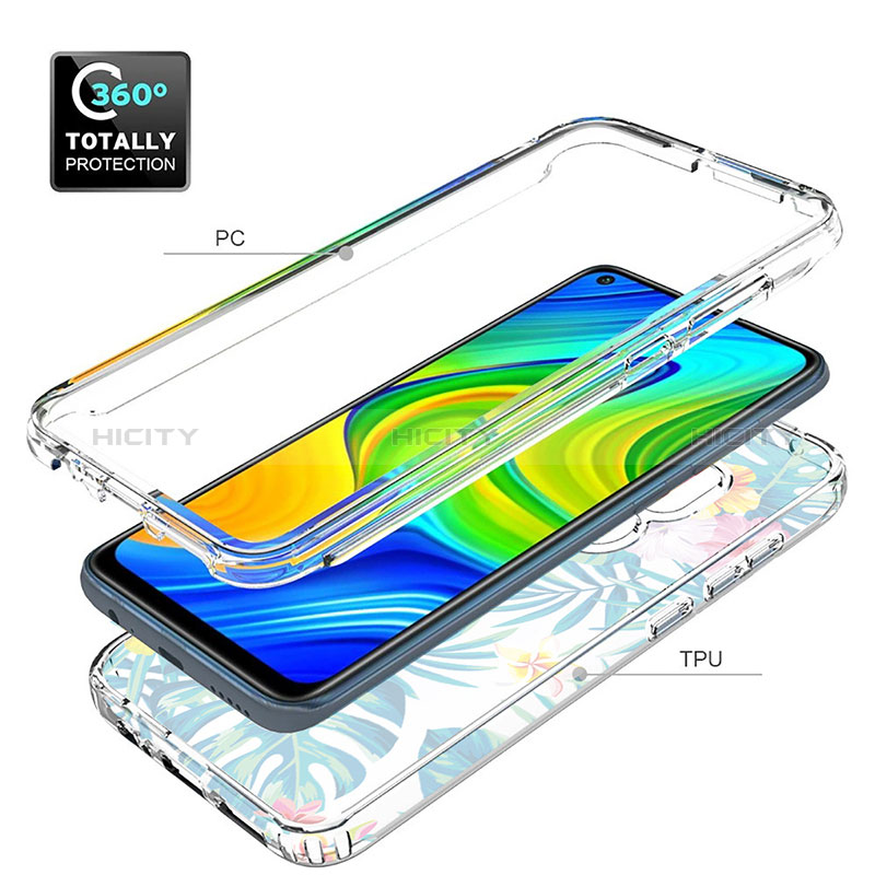 Coque Ultra Fine Transparente Souple Housse Etui 360 Degres Avant et Arriere pour Xiaomi Redmi Note 9 Plus