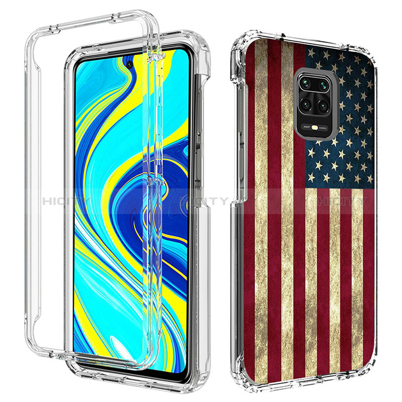 Coque Ultra Fine Transparente Souple Housse Etui 360 Degres Avant et Arriere pour Xiaomi Redmi Note 9 Pro Mixte Plus