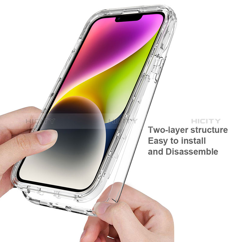 Coque Ultra Fine Transparente Souple Housse Etui 360 Degres Avant et Arriere ZJ1 pour Apple iPhone 14 Plus