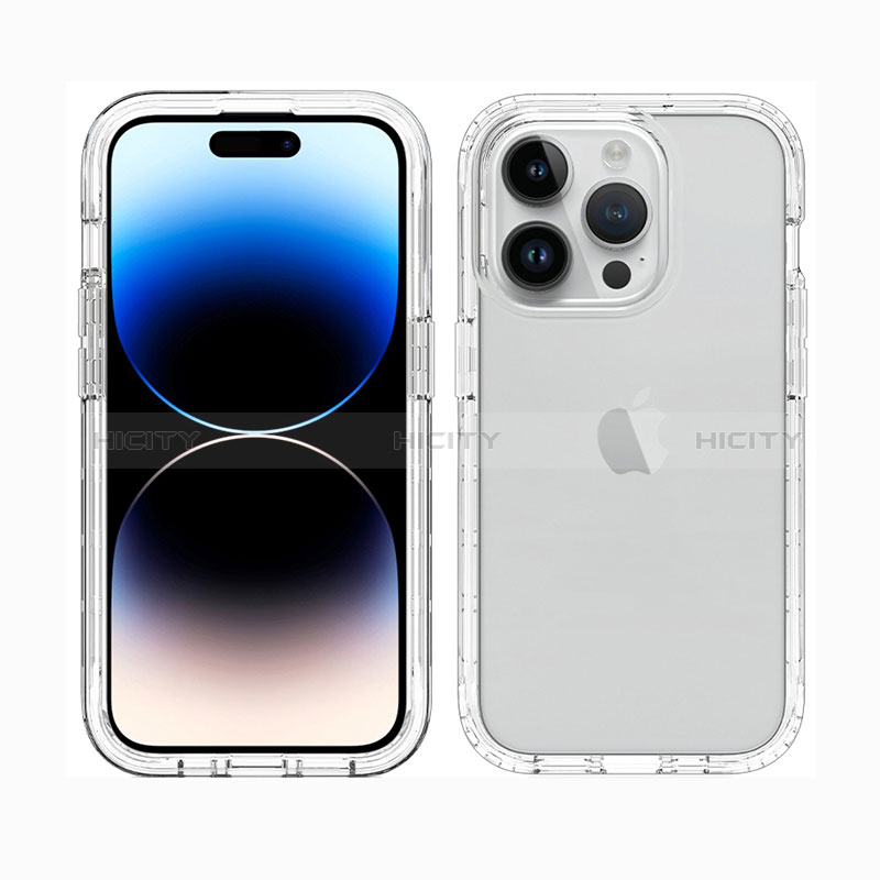 Coque Ultra Fine Transparente Souple Housse Etui 360 Degres Avant et Arriere ZJ1 pour Apple iPhone 14 Pro Plus