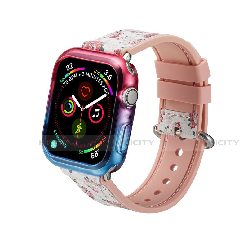 Coque Ultra Fine Transparente Souple Housse Etui Degrade G01 pour Apple iWatch 5 40mm Plus