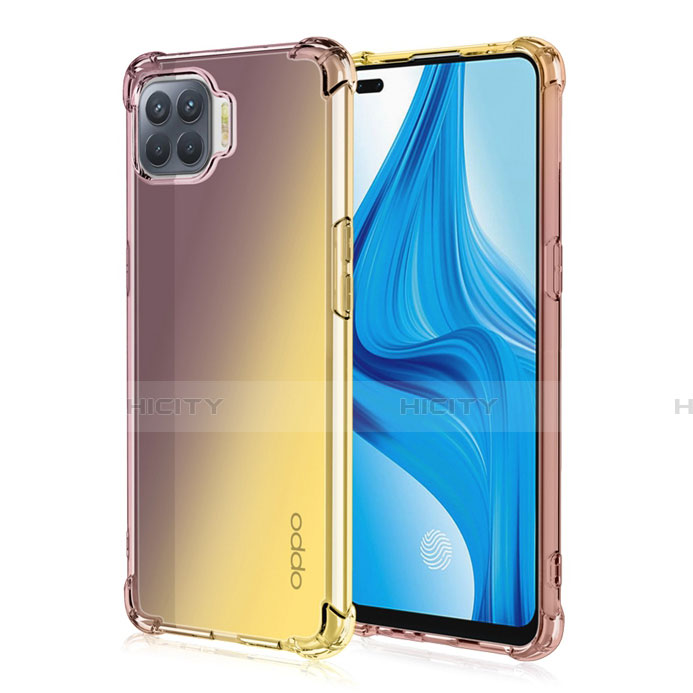 Coque Ultra Fine Transparente Souple Housse Etui Degrade G01 pour Oppo F17 Pro Marron Plus