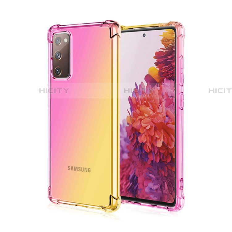 Coque Ultra Fine Transparente Souple Housse Etui Degrade G01 pour Samsung Galaxy S20 FE 4G Rose Plus