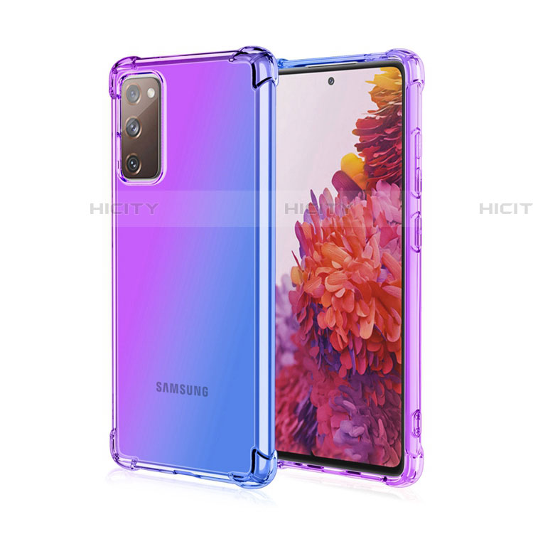 Coque Ultra Fine Transparente Souple Housse Etui Degrade G01 pour Samsung Galaxy S20 FE 4G Violet Plus