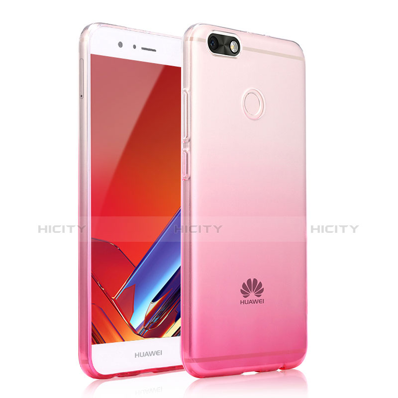 Coque Ultra Fine Transparente Souple Housse Etui Degrade pour Huawei Enjoy 7 Rose Plus