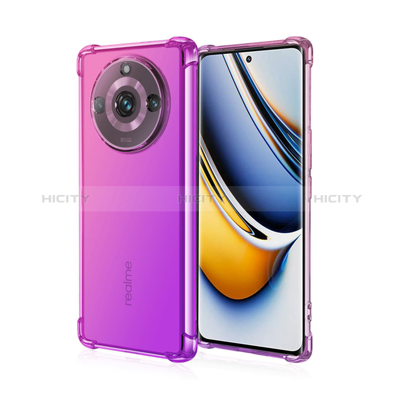 Coque Ultra Fine Transparente Souple Housse Etui Degrade pour Realme 11 Pro 5G Plus