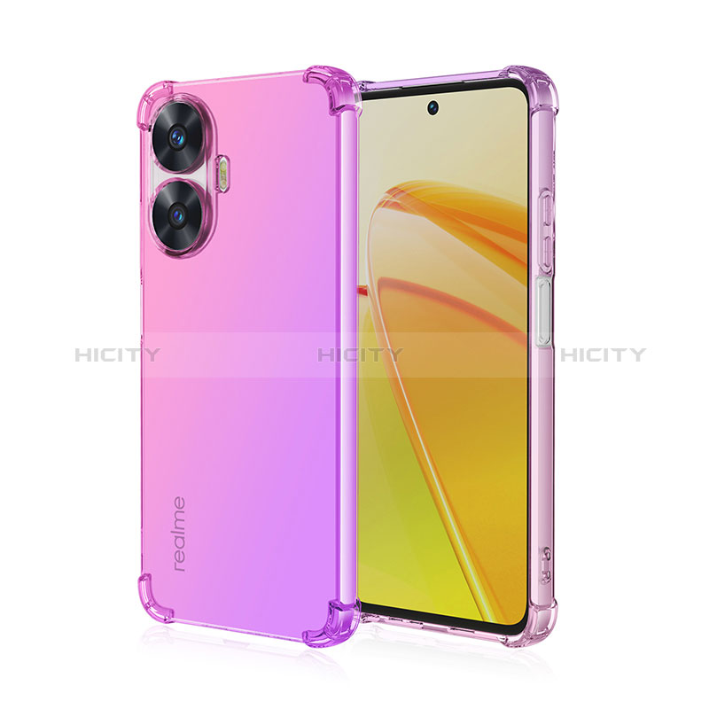 Coque Ultra Fine Transparente Souple Housse Etui Degrade pour Realme C55 Plus