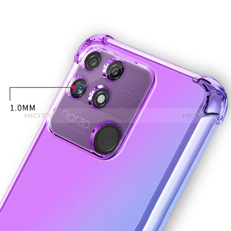 Coque Ultra Fine Transparente Souple Housse Etui Degrade pour Realme Narzo 50A Plus