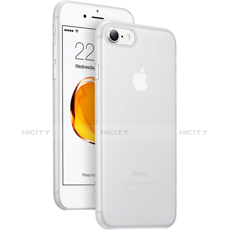 Coque Ultra Slim Mat Rigide Transparente pour Apple iPhone 7 Blanc Plus