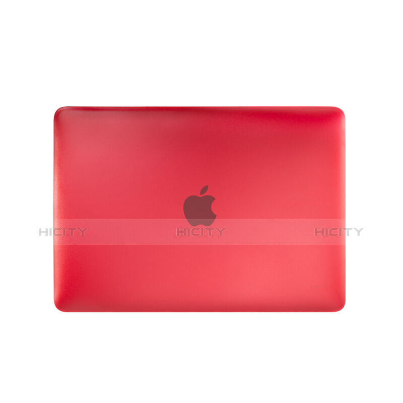 Coque Ultra Slim Mat Rigide Transparente pour Apple MacBook 12 pouces Rouge Plus