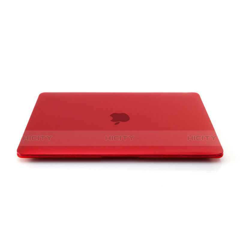 Coque Ultra Slim Mat Rigide Transparente pour Apple MacBook 12 pouces Rouge Plus