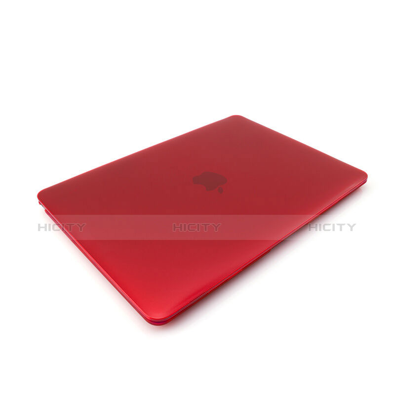 Coque Ultra Slim Mat Rigide Transparente pour Apple MacBook 12 pouces Rouge Plus