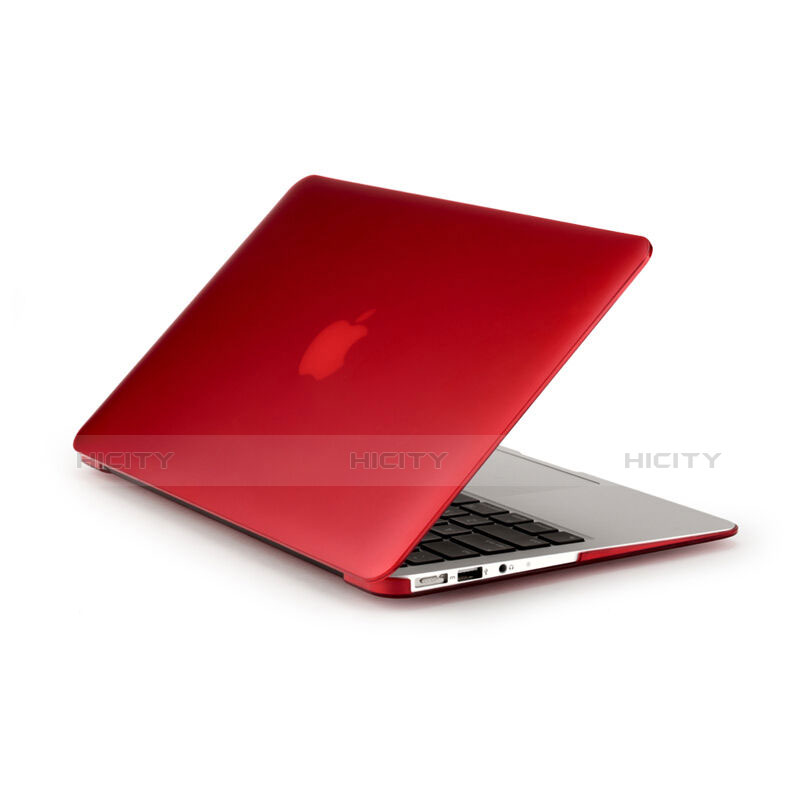 Coque Ultra Slim Mat Rigide Transparente pour Apple MacBook Pro 13 pouces Rouge Plus