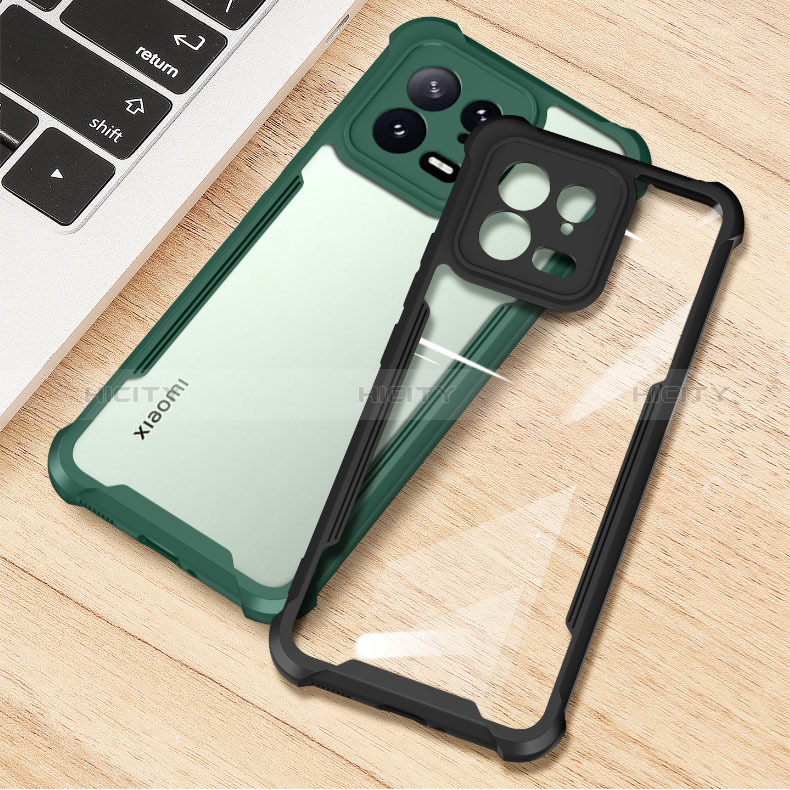 Coque Ultra Slim Silicone Souple Housse Etui Transparente avec Support Bague Anneau Aimante Magnetique BH1 pour Xiaomi Mi 13 Pro 5G Plus