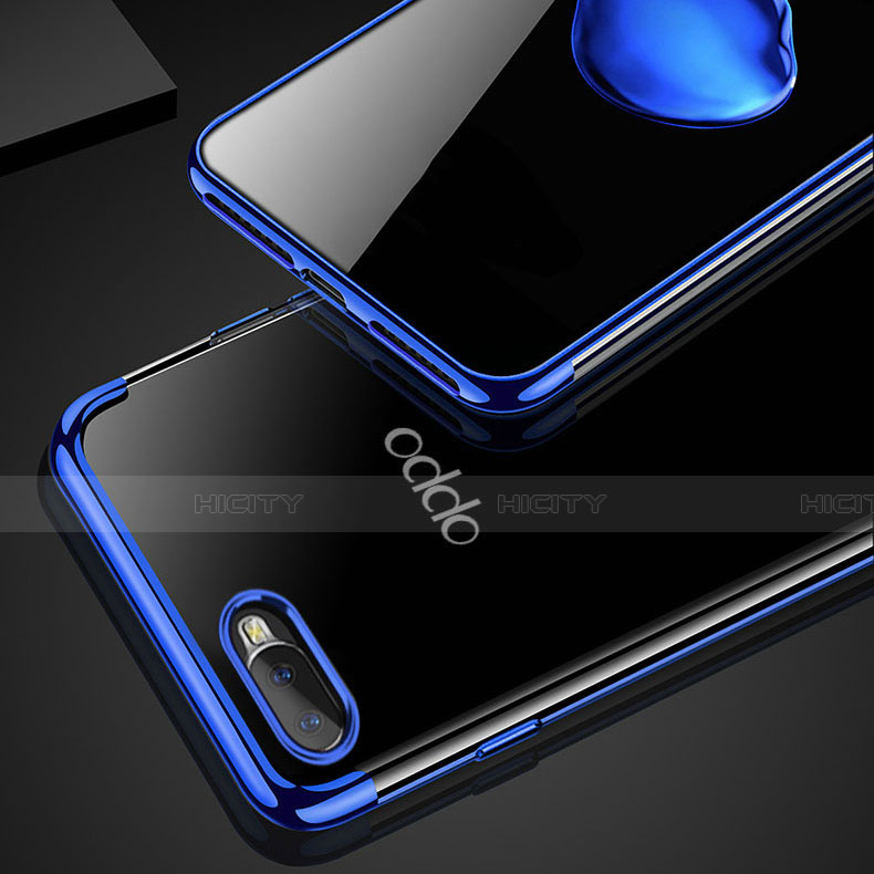 Coque Ultra Slim Silicone Souple Housse Etui Transparente avec Support Bague Anneau Aimante Magnetique C01 pour Oppo R15X Plus