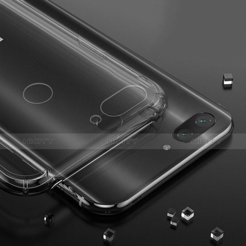 Coque Ultra Slim Silicone Souple Housse Etui Transparente avec Support Bague Anneau Aimante S01 pour Xiaomi Mi 8 Lite Plus