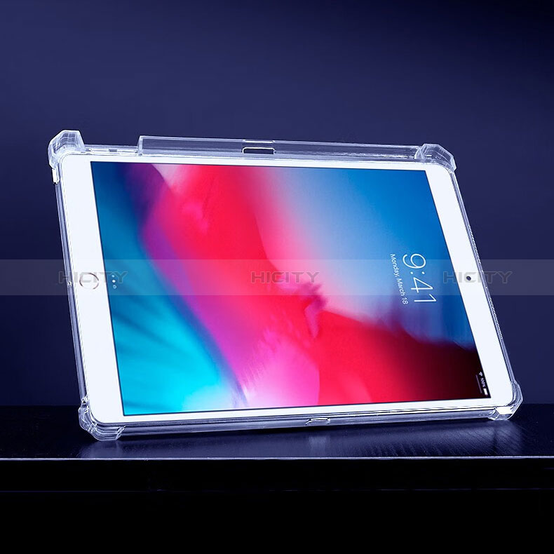 Coque Ultra Slim Silicone Souple Housse Etui Transparente avec Support pour Apple iPad Mini 4 Clair Plus