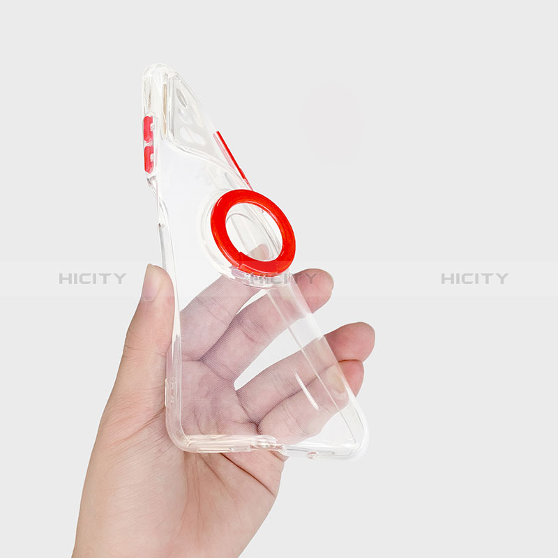 Coque Ultra Slim Silicone Souple Housse Etui Transparente avec Support pour Xiaomi Redmi Note 10T 5G Plus