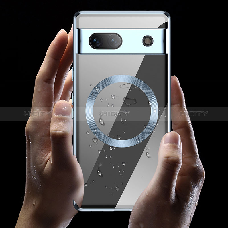 Coque Ultra Slim Silicone Souple Transparente avec Mag-Safe Magnetic Magnetique AN1 pour Google Pixel 7a 5G Plus