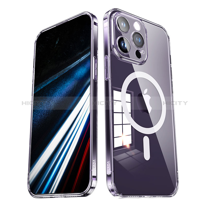 Coque Ultra Slim Silicone Souple Transparente avec Mag-Safe Magnetic Magnetique LD1 pour Apple iPhone 13 Pro Max Plus