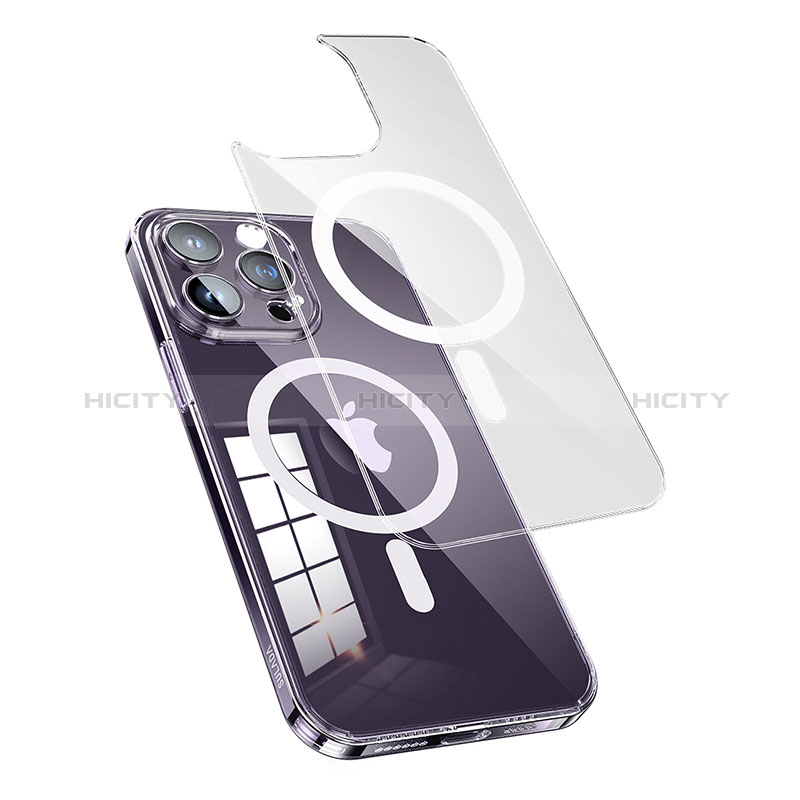 Coque Ultra Slim Silicone Souple Transparente avec Mag-Safe Magnetic Magnetique LD1 pour Apple iPhone 14 Plus