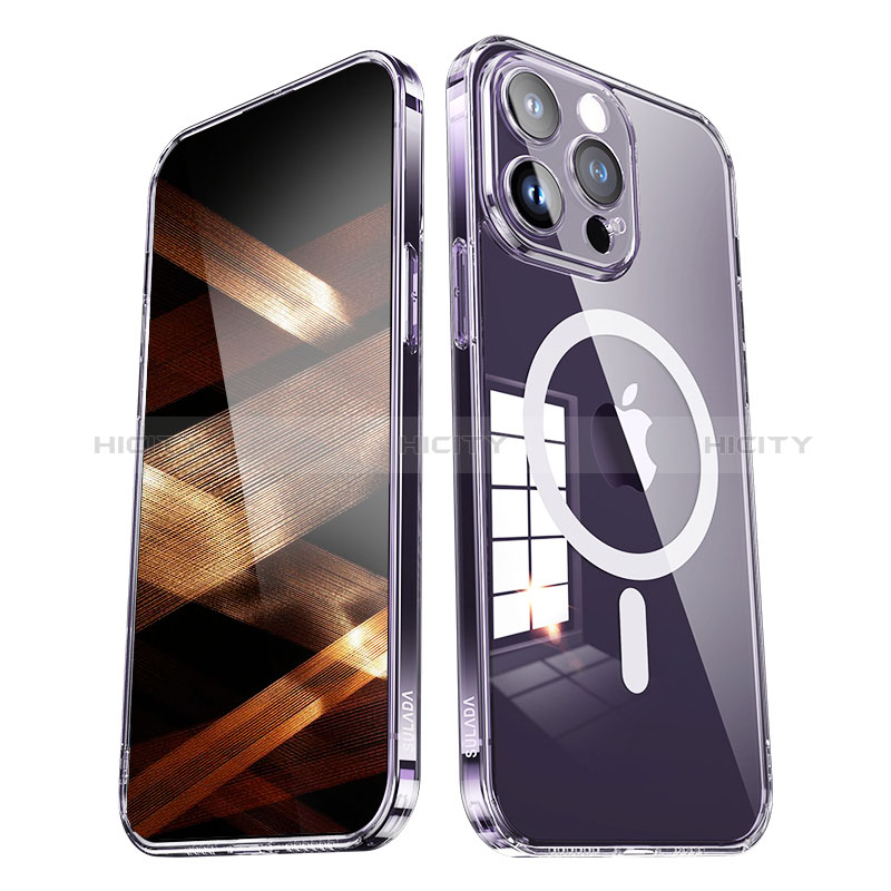 Coque Ultra Slim Silicone Souple Transparente avec Mag-Safe Magnetic Magnetique LD1 pour Apple iPhone 15 Plus Plus