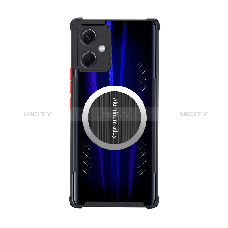 Coque Ultra Slim Silicone Souple Transparente avec Mag-Safe Magnetic Magnetique pour Xiaomi Redmi Note 12R Pro 5G Noir Plus