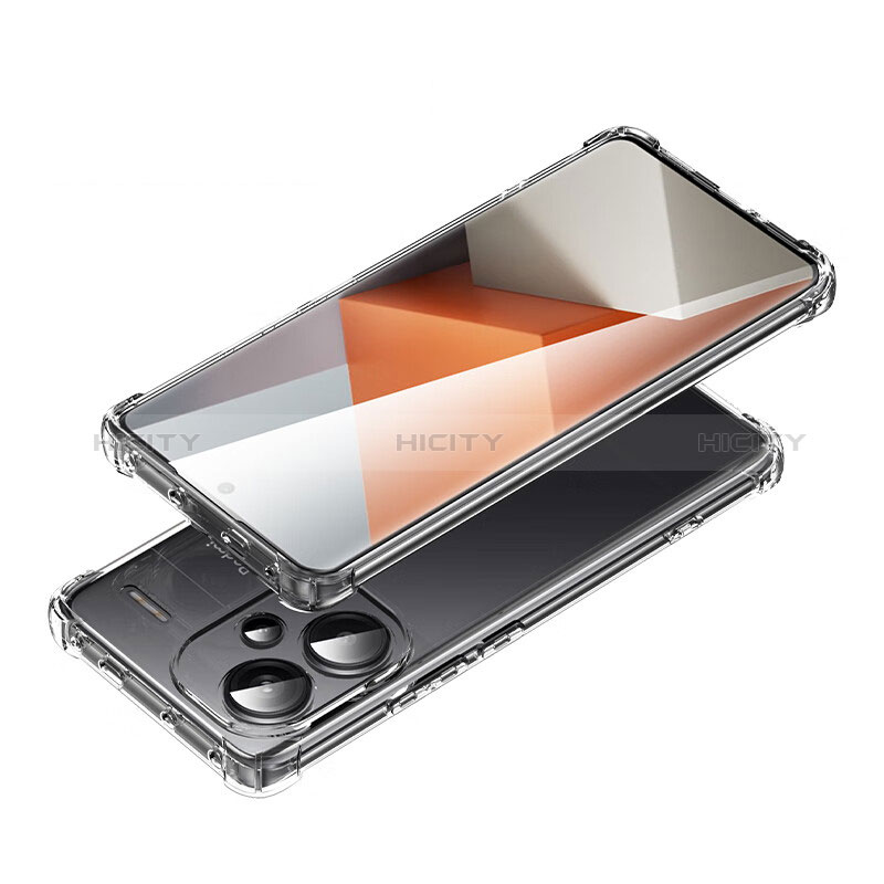 Coque Ultra Slim Silicone Souple Transparente avec Mag-Safe Magnetic Magnetique pour Xiaomi Redmi Note 13 Pro+ Plus 5G Noir Plus