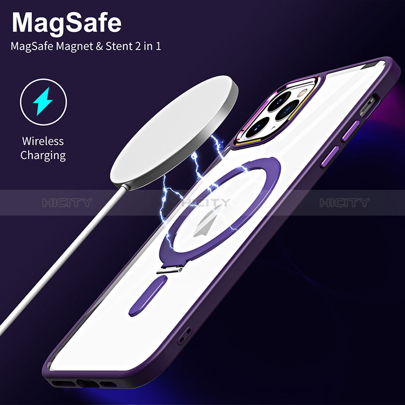 Coque Ultra Slim Silicone Souple Transparente avec Mag-Safe Magnetic Magnetique SD1 pour Apple iPhone 11 Pro Max Plus