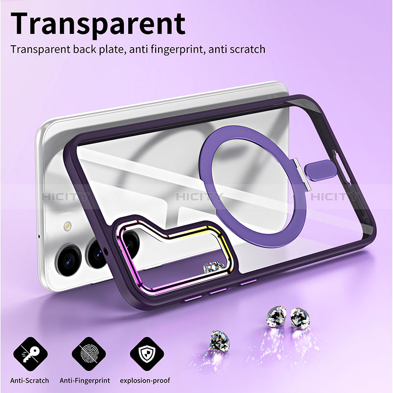 Coque Ultra Slim Silicone Souple Transparente avec Mag-Safe Magnetic Magnetique SD1 pour Samsung Galaxy S21 5G Plus