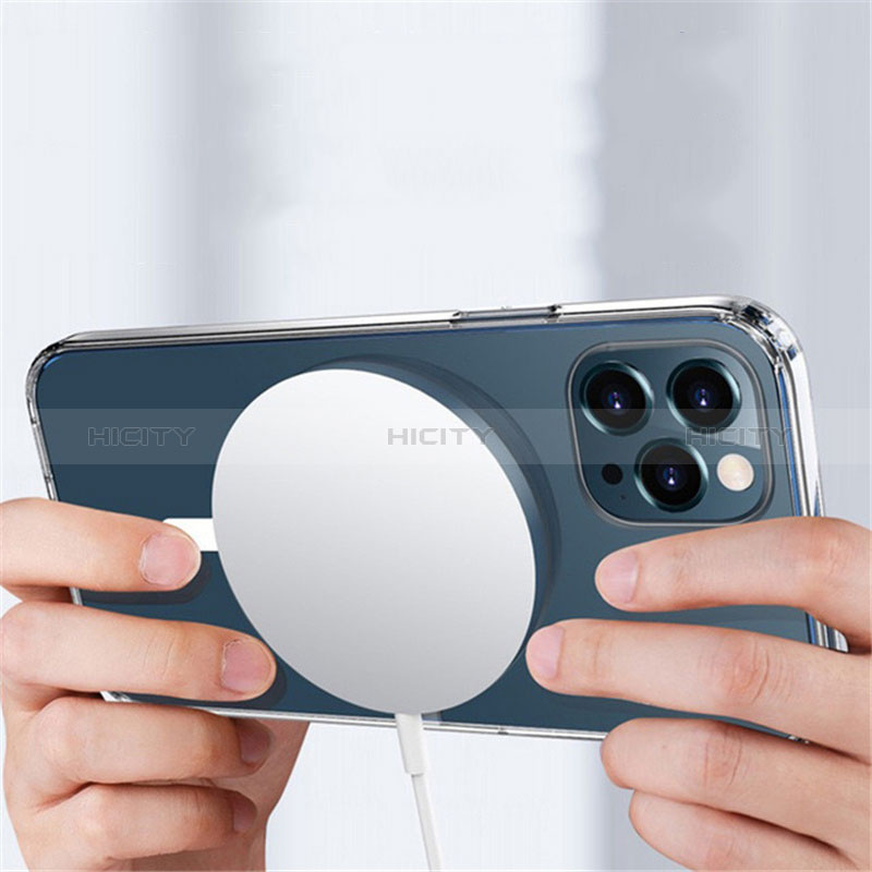 Coque Ultra Slim Silicone Souple Transparente avec Mag-Safe Magnetic Magnetique XD3 pour Apple iPhone 15 Pro Max Clair Plus