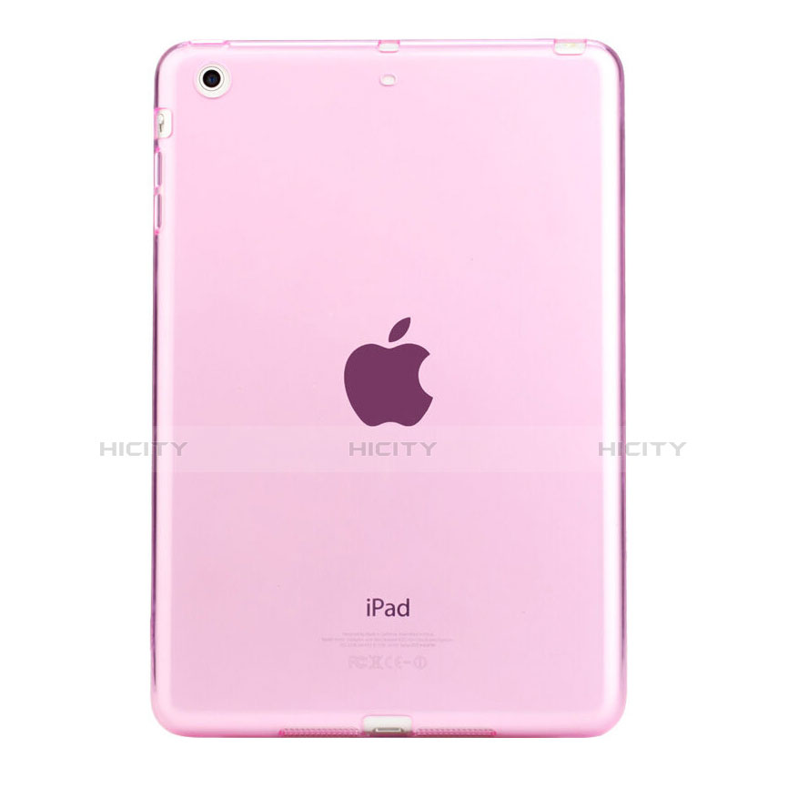 Coque Ultra Slim Silicone Souple Transparente pour Apple iPad Mini 2 Rose Plus