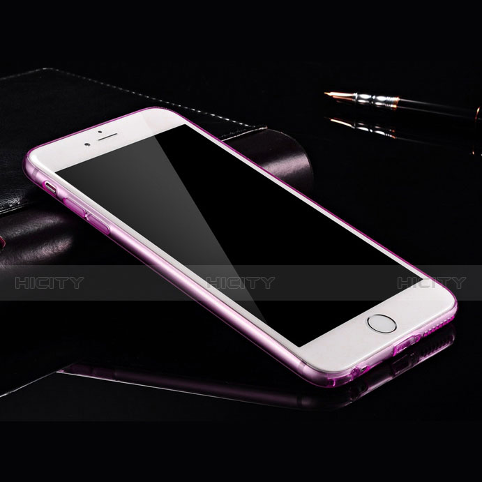 Coque Ultra Slim Silicone Souple Transparente pour Apple iPhone 6 Violet Plus