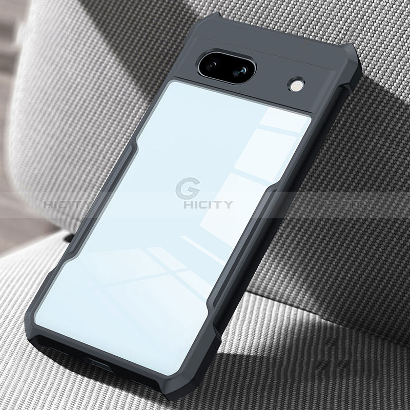 Coque Ultra Slim Silicone Souple Transparente pour Google Pixel 7a 5G Noir Plus