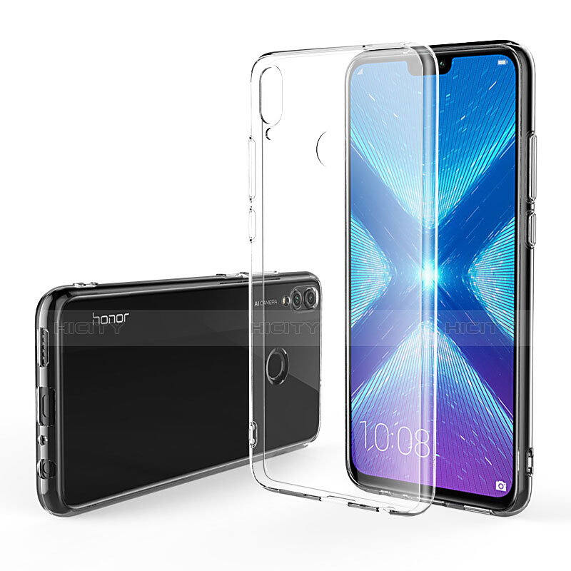 Coque Ultra Slim Silicone Souple Transparente pour Huawei Honor 8X Clair Plus