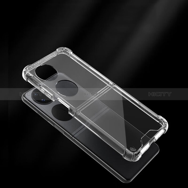 Coque Ultra Slim Silicone Souple Transparente pour Huawei P50 Pocket Clair Plus