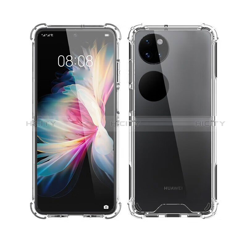 Coque Ultra Slim Silicone Souple Transparente pour Huawei P50 Pocket Clair Plus