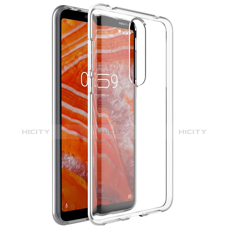 Coque Ultra Slim Silicone Souple Transparente pour Nokia 3.1 Plus Clair Plus