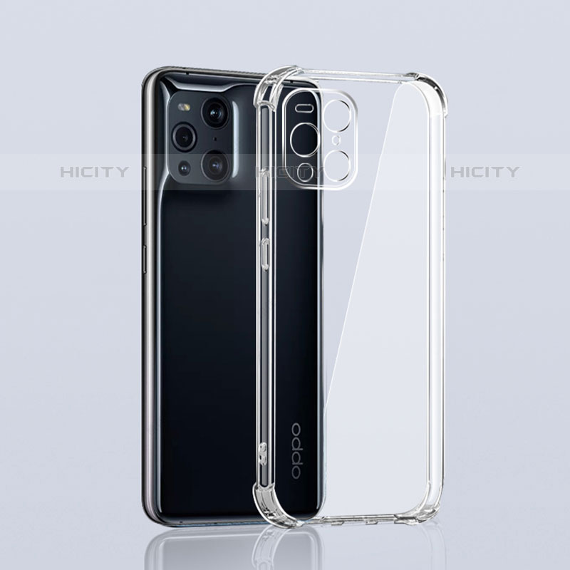 Coque Ultra Slim Silicone Souple Transparente pour Oppo Find X3 Pro 5G Clair Plus