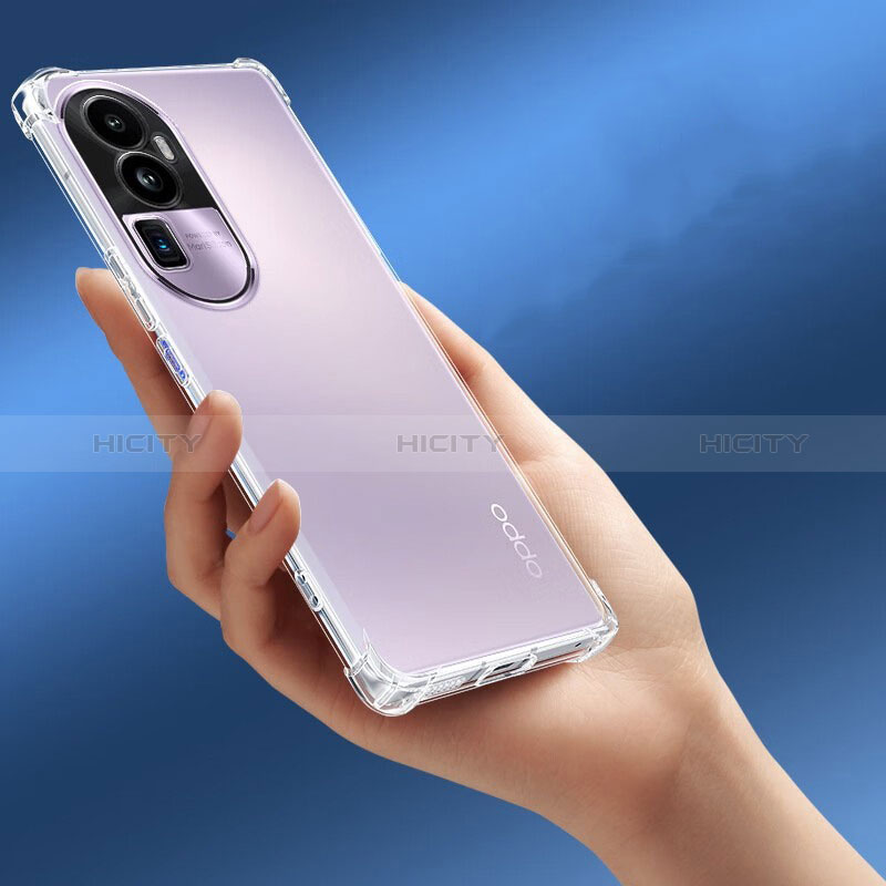 Coque Ultra Slim Silicone Souple Transparente pour Oppo Reno10 Pro+ Plus 5G Clair Plus