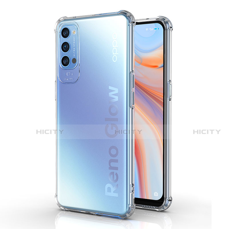 Coque Ultra Slim Silicone Souple Transparente pour Oppo Reno4 Pro 5G Clair Plus